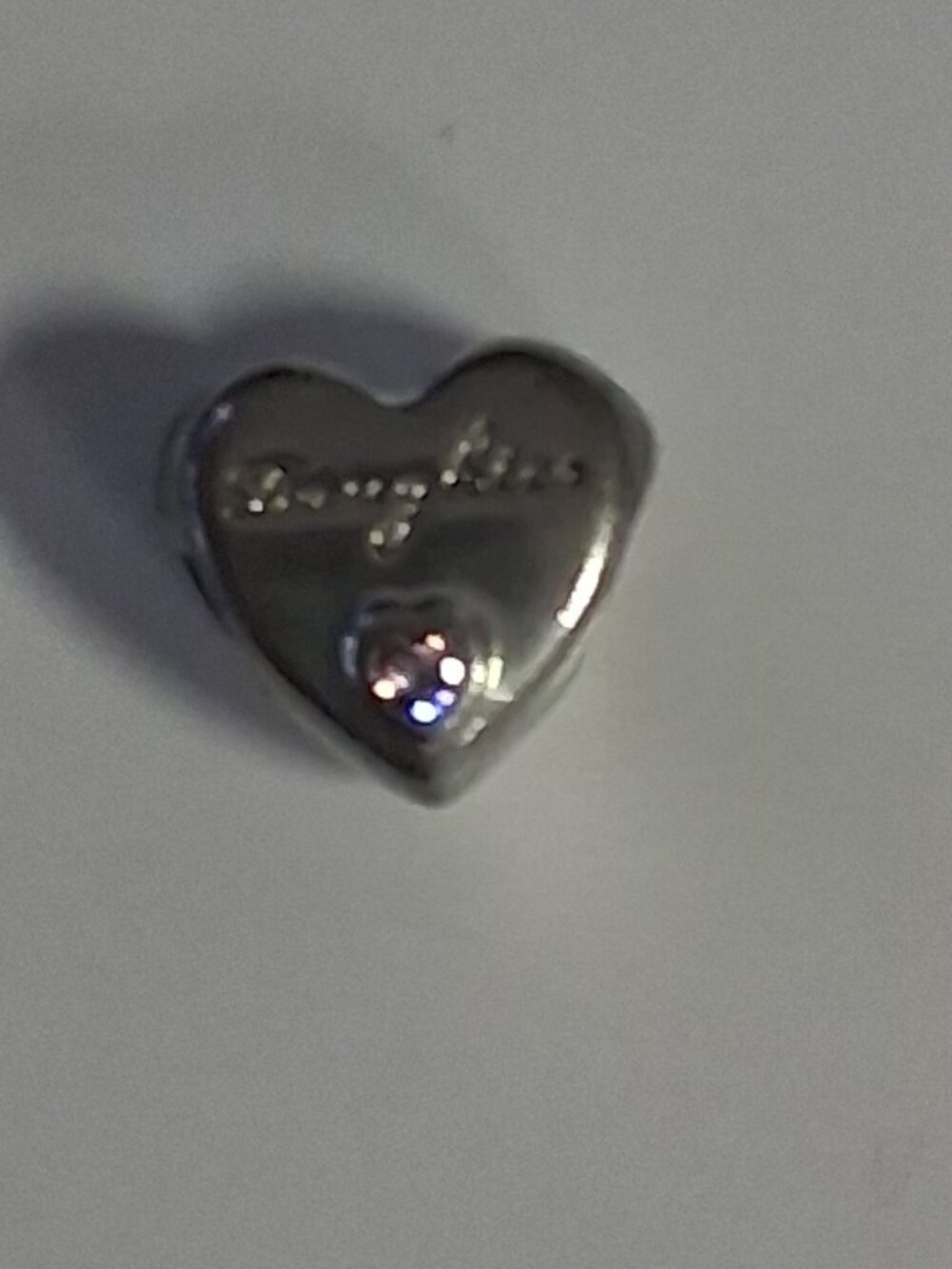 Pandora 791726PCZ Daughter Heart Charm – Sterling Silver
